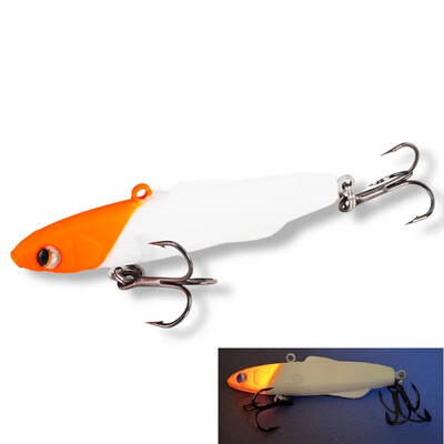 Žiemos žvejybos Torpeda Silicone Rattlin masalas 80mm 28g Vibs Rattin Balance Spinning masalas Madness Shiriten Baguette 80