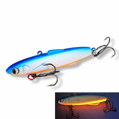 Žiemos žvejybos Torpeda Silicone Rattlin masalas 80mm 28g Vibs Rattin Balance Spinning masalas Madness Shiriten Baguette 80