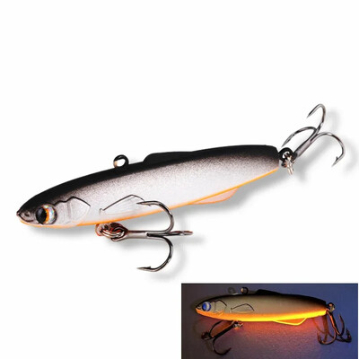 Žiemos žvejybos Torpeda Silicone Rattlin masalas 80mm 28g Vibs Rattin Balance Spinning masalas Madness Shiriten Baguette 80