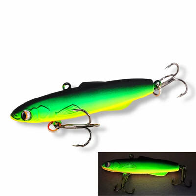 Žiemos žvejybos Torpeda Silicone Rattlin masalas 80mm 28g Vibs Rattin Balance Spinning masalas Madness Shiriten Baguette 80