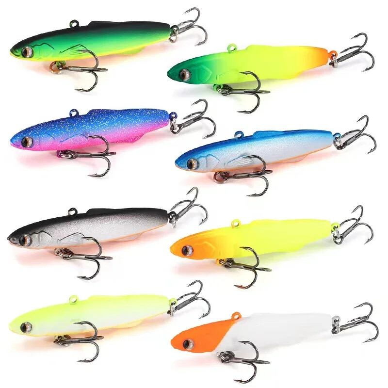 Žiemos žvejybos Torpeda Silicone Rattlin masalas 80mm 28g Vibs Rattin Balance Spinning masalas Madness Shiriten Baguette 80