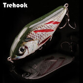 TREHOOK 6 cm / 8 cm / 10 cm Slider Jerkbait skęstantys vobleriai lydekai Crankbait žvejybos masalas, barškėjimas ir vibracija žiemos žvejybos reikmenims