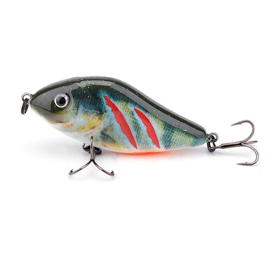 TREHOOK 6 cm / 8 cm / 10 cm Slider Jerkbait skęstantys vobleriai lydekai Crankbait žvejybos masalas, barškėjimas ir vibracija žiemos žvejybos reikmenims