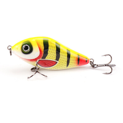 TREHOOK 6 cm / 8 cm / 10 cm Slider Jerkbait skęstantys vobleriai lydekai Crankbait žvejybos masalas, barškėjimas ir vibracija žiemos žvejybos reikmenims