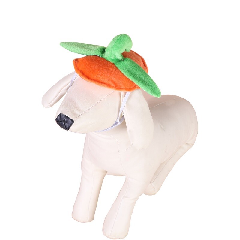 Halloweenske obojstranné tekvicové kostýmy pre psov, mäkké, teplé, nastaviteľné, kostýmy pre domáce zvieratá na cosplay párty, foto rekvizity, tekvicový klobúk