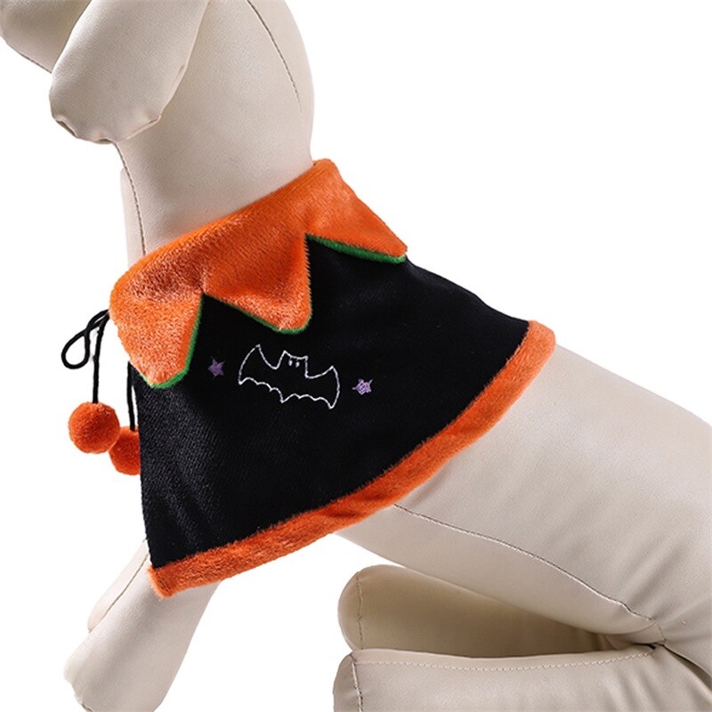 Halloweenske obojstranné tekvicové kostýmy pre psov, mäkké, teplé, nastaviteľné, kostýmy pre domáce zvieratá na cosplay párty, foto rekvizity, tekvicový klobúk