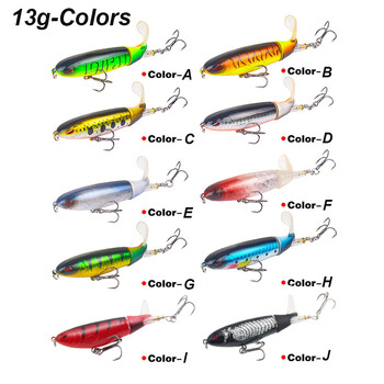 WESTBASS 1PX Whopper Pencil 13g-35g Floating Fishing Lure Casting Shore Plopper Wobbler Soft Rotating Tail Bait Swimbait Pesca