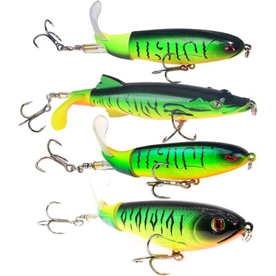 1vnt. Kokybiškas „Whopper Plopper“ 13 g/16 g/17 g „Top Water Popper“ žvejybos masalas „Vobleriai su kietu masalu“.