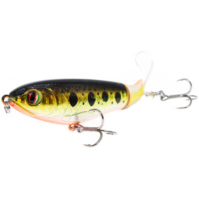 1vnt. Kokybiškas „Whopper Plopper“ 13 g/16 g/17 g „Top Water Popper“ žvejybos masalas „Vobleriai su kietu masalu“.