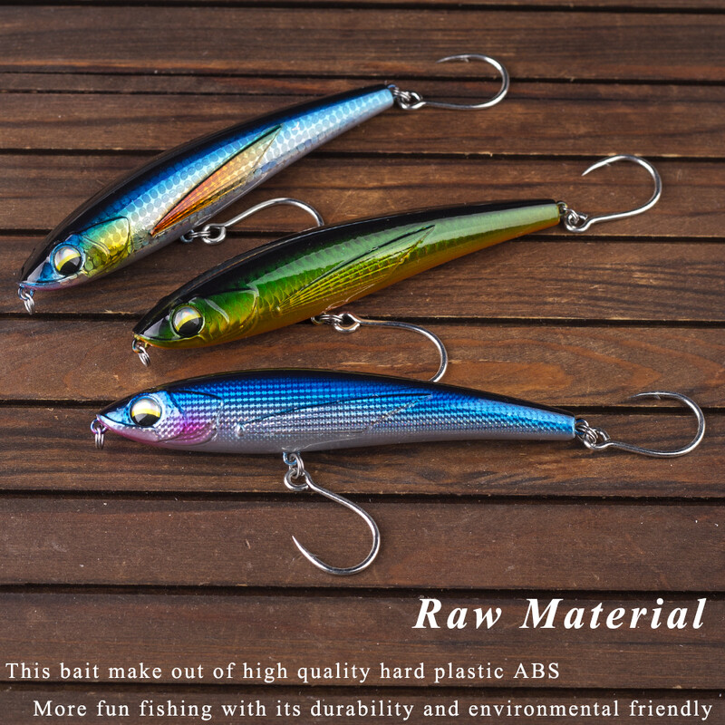 Chan's Huang 1BUC 12CM 50G / 4.72IN 1.76OZ Creion de turnare lungă Nalucă de pescuit Nalucă artificială cu apă sărată Momeală dură de biban