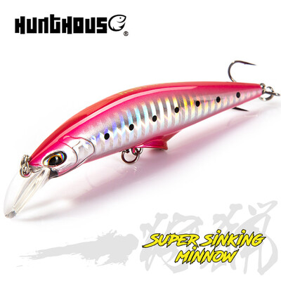 Hunthouse Heavy Minnow csalik G-control mesterséges süllyedő wobbler horgászcsali 95mm/28g 120mm/41g sósvízi sügér pisztránghoz