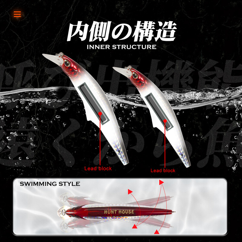 Hunthouse Heavy Minnow Lures G-control Umjetni tonući vobler mamac za ribolov 95 mm/28 g 120 mm/41 g za morsku pastrvu