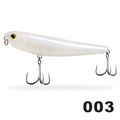 D1 plaukiojantis pieštukas žvejybos masalai 80 mm 8,5 g dirbtiniai kieti masalai 3D akutės, skirtos ešerių lydekų žvejybai