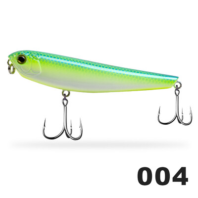 D1 plaukiojantis pieštukas žvejybos masalai 80 mm 8,5 g dirbtiniai kieti masalai 3D akutės, skirtos ešerių lydekų žvejybai