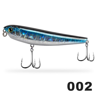 D1 plaukiojantis pieštukas žvejybos masalai 80 mm 8,5 g dirbtiniai kieti masalai 3D akutės, skirtos ešerių lydekų žvejybai