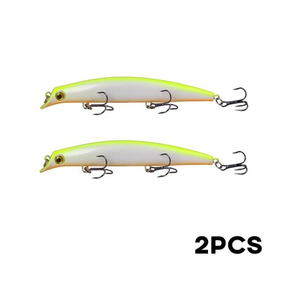 Horgászpopper 2db 125mm-es 14g Tengeri Lebegő Csali Topwater Ceruza Jerkbait Mesterséges kemény csali csuka ponty horgászfelszereléshez