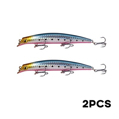 Horgászpopper 2db 125mm-es 14g Tengeri Lebegő Csali Topwater Ceruza Jerkbait Mesterséges kemény csali csuka ponty horgászfelszereléshez