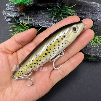 Surface Bass Lure 100mm 18g Floating Pencil Lures Walk the Dog Artificial Bait for Saltwater Skitter Walk Topwater Fishing Lure