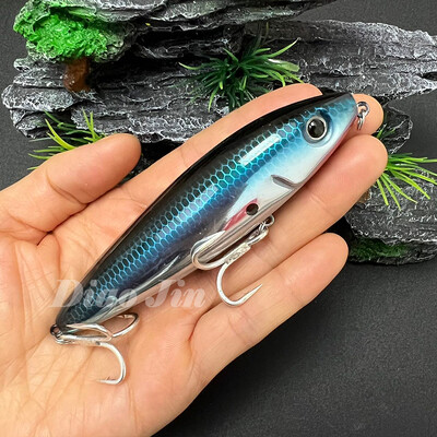 Nalucă de suprafață pentru bas 100 mm 18 g Naluci cu creion plutitoare Walk the Dog Momeală artificială pentru Skitter cu apă sărată Walk Topwater Nalucă de pescuit