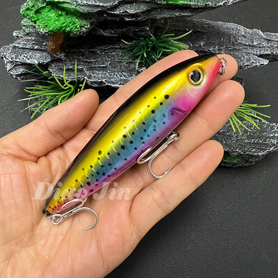 Nalucă de suprafață pentru bas 100 mm 18 g Naluci cu creion plutitoare Walk the Dog Momeală artificială pentru Skitter cu apă sărată Walk Topwater Nalucă de pescuit