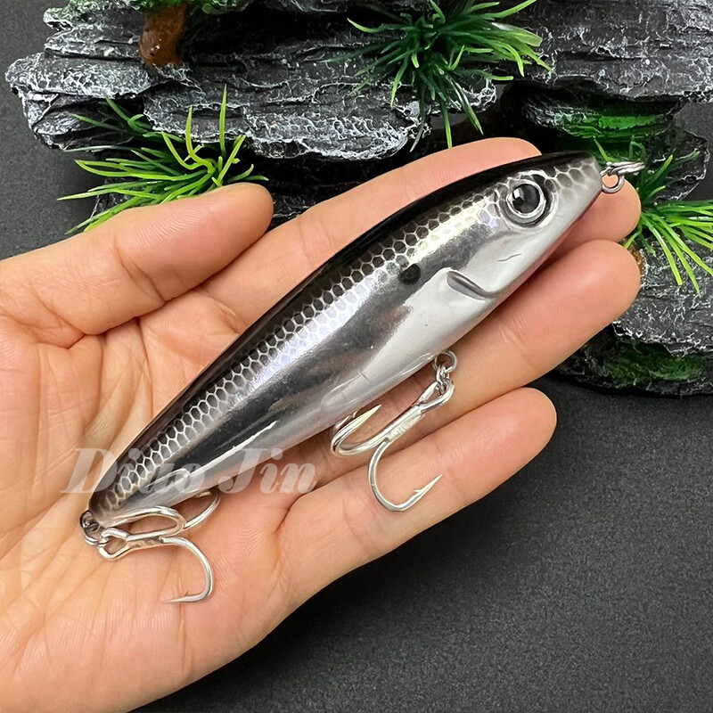 Nalucă de suprafață pentru bas 100 mm 18 g Naluci cu creion plutitoare Walk the Dog Momeală artificială pentru Skitter cu apă sărată Walk Topwater Nalucă de pescuit