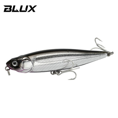 BLUX RIPPLE 87 Topwater Pieštukas WTD 87mm 9g Paviršinės žūklės masalas Šunų vaikščiojimas Dirbtinis sūraus vandens kietas bass, plastikinis vaikštynas