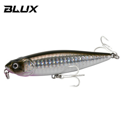 BLUX RIPPLE 87 Topwater Pieštukas WTD 87mm 9g Paviršinės žūklės masalas Šunų vaikščiojimas Dirbtinis sūraus vandens kietas bass, plastikinis vaikštynas