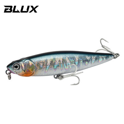 BLUX RIPPLE 87 Topwater Pieštukas WTD 87mm 9g Paviršinės žūklės masalas Šunų vaikščiojimas Dirbtinis sūraus vandens kietas bass, plastikinis vaikštynas
