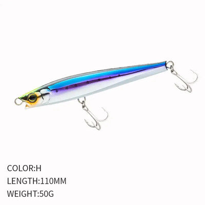 110 mm 50 g skęstantys Minnow pieštukiniai žvejybos masalai Monster Shot Casting sūriame vandenyje dirbtinis masalas Tunas Swimbait žvejybos reikmenys BASS