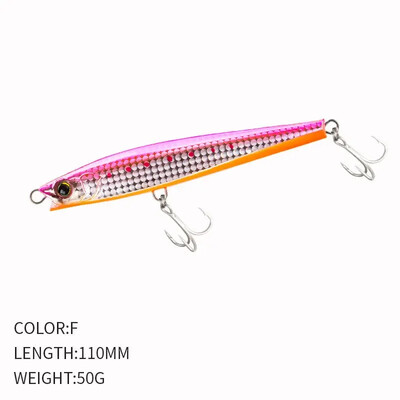 110 mm 50 g skęstantys Minnow pieštukiniai žvejybos masalai Monster Shot Casting sūriame vandenyje dirbtinis masalas Tunas Swimbait žvejybos reikmenys BASS