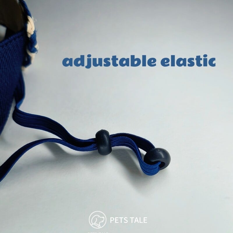 Pets Tale Letný klobúk so slameným šiltom pre psov - priedušný a pohodlný slnečný klobúk s nastaviteľným popruhom