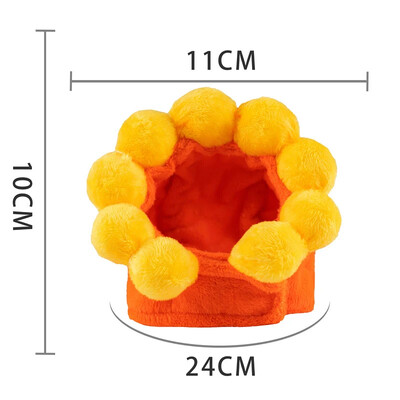 Juokinga kepurė, skirta kačių kačiukams Cosplay puošniai apsirengti Drabužiai Miela naminių gyvūnėlių kepurė nuotraukoms Universalus kačių kepuraitė Helovino Kalėdų gatvės vakarėliui