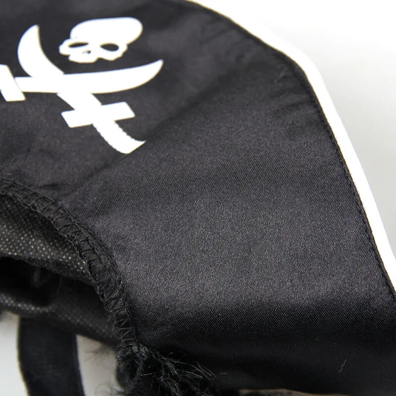 Helovino piratų kepurė katės perukas Balta dryžuota piratinė kepurė šuniui Ornamentas šunų kepuraitės šuniukų priedai Kepurė katei