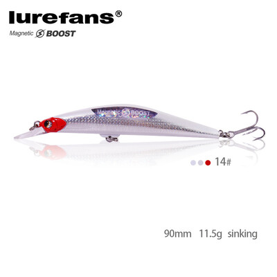 Lurefans csalihal 11,5 g 90 mm-es süllyedő mágneses erősítő csalik wobblerek feeder csuka csali Crankbait horgászathoz Legújabb halcsali 2021