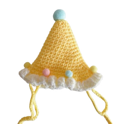 Princess édes születésnapi kalap hajcsat Tiszta, kézzel készített kötött ajándéksapka Hajtű Tű Hajkártya Bb Clip gyári közvetlen értékesítés