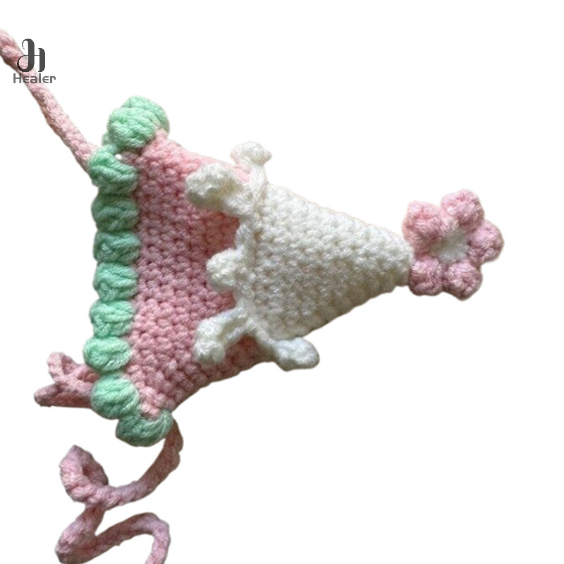 Princess édes születésnapi kalap hajcsat Tiszta, kézzel készített kötött ajándéksapka Hajtű Tű Hajkártya Bb Clip gyári közvetlen értékesítés