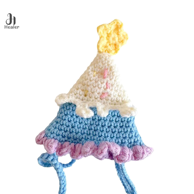 Princess édes születésnapi kalap hajcsat Tiszta, kézzel készített kötött ajándéksapka Hajtű Tű Hajkártya Bb Clip gyári közvetlen értékesítés