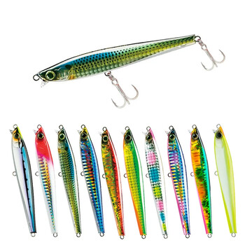 105mm 30g Long Casting Saltwater Sinking Minnow Fishing Lures Monster Shot Τεχνητό δόλωμα Sea Trolling Swimbait Είδη ψαρέματος