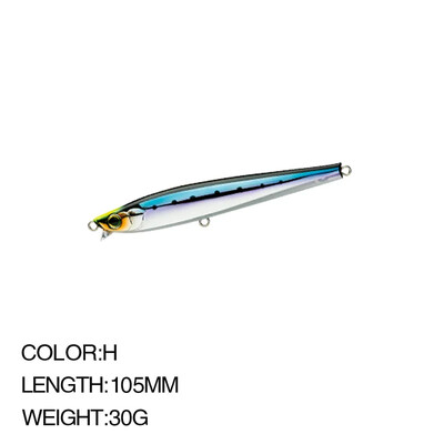 105 mm 30 g ilgas liejimas sūriame vandenyje skęstantis Minnow žvejybos masalas Monster Shot dirbtinis masalas jūrinis velkamasis žvejybos reikmenys