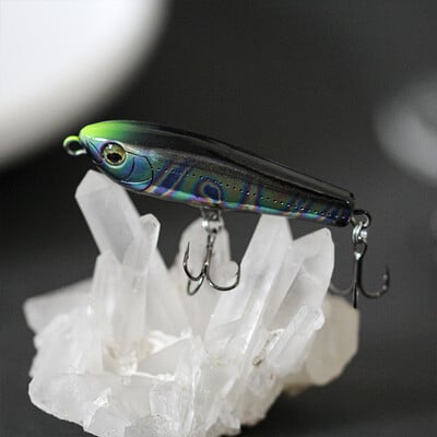 1 ks plávajúca mini ceruzka 50 mm 2 g povrchová rybárska návnada voblery z umelého plastu tvrdá návnada na ostrieže, šťuky, pstruhy, ostrieže