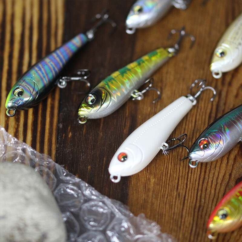 1 ks plávajúca mini ceruzka 50 mm 2 g povrchová rybárska návnada voblery z umelého plastu tvrdá návnada na ostrieže, šťuky, pstruhy, ostrieže