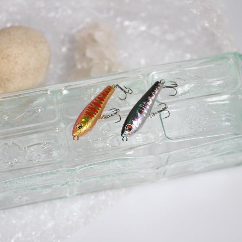 1 ks plávajúca mini ceruzka 50 mm 2 g povrchová rybárska návnada voblery z umelého plastu tvrdá návnada na ostrieže, šťuky, pstruhy, ostrieže