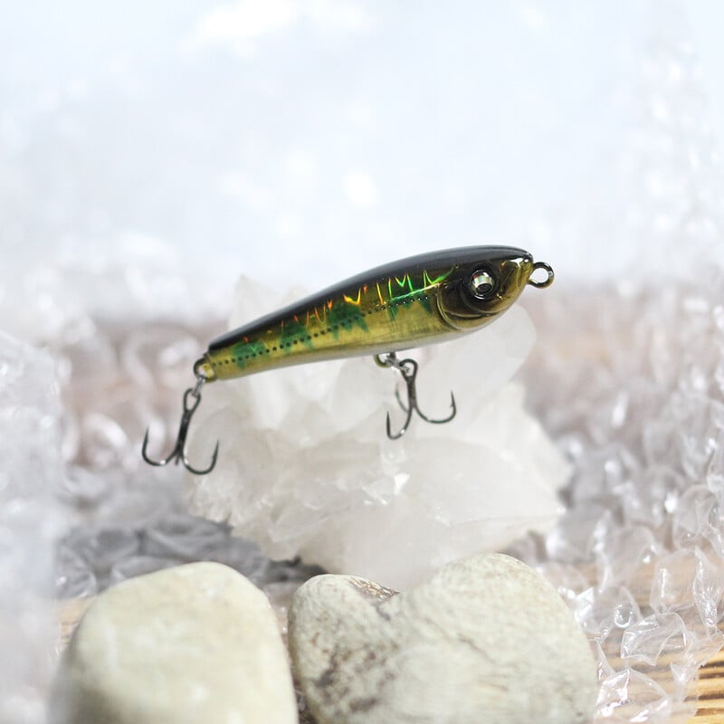 1 ks plávajúca mini ceruzka 50 mm 2 g povrchová rybárska návnada voblery z umelého plastu tvrdá návnada na ostrieže, šťuky, pstruhy, ostrieže