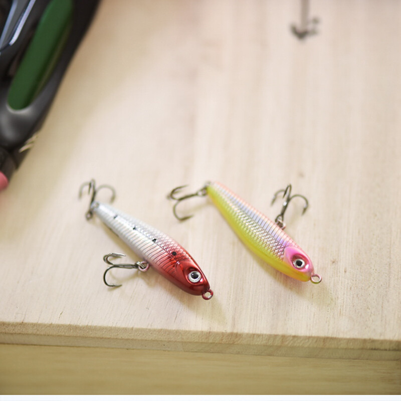 1vnt mini vibruojantis skęstantis pieštukas 45 mm 3g žvejybos masalai Vobleriai Swimbait dirbtinis kietas masalas gėlo vandens reikmenys