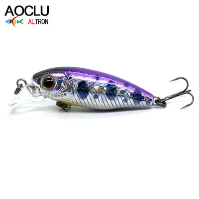 AOCLU mini vobler, tõmblus, 37 mm, 2,3 g, sukeldumine, 0,5 m, HardBait, väike kalapüügipeibutis Bass värske soolase vee rannas VMC konksuvarustus