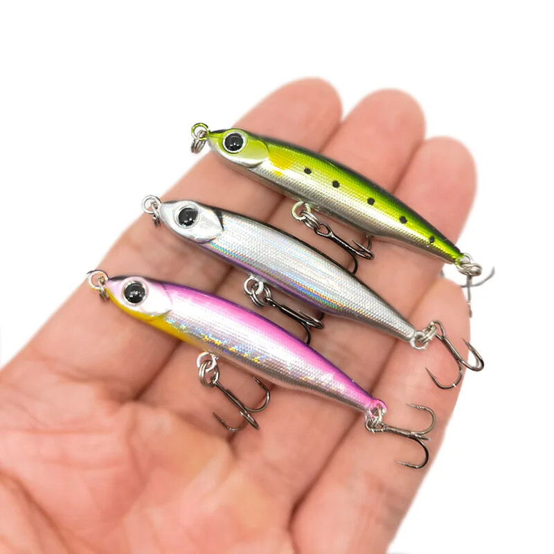 OUTKIT mini skęstantis pieštukas 3,2 g žvejybos masalo vobleriai „Crankbait Hard Bait Hardbait“ dirbtinio masalo vobleris, skirtas „Jigging“ žvejybai