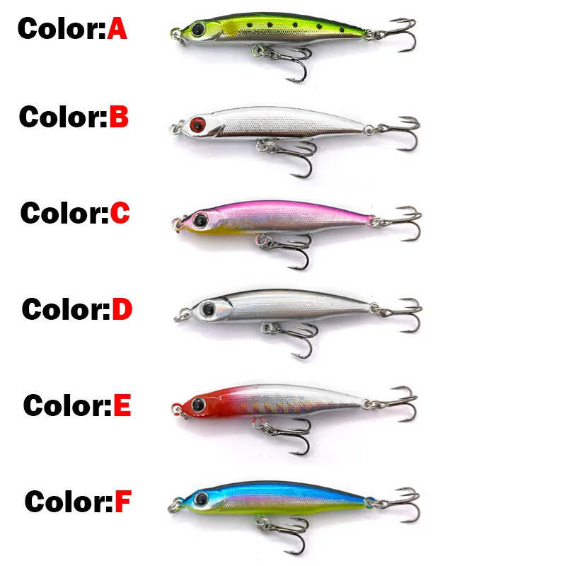 OUTKIT mini skęstantis pieštukas 3,2 g žvejybos masalo vobleriai „Crankbait Hard Bait Hardbait“ dirbtinio masalo vobleris, skirtas „Jigging“ žvejybai