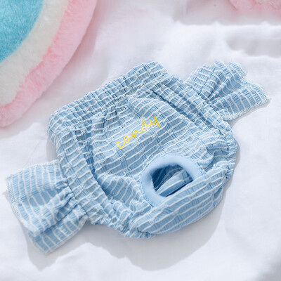 Kölyökkutyás fiziológiai nadrág Aranyos egyszínű pelenka nőstény kutya menstruációs nadrág Teddy Bichon kellemetlen kisállat kellékek