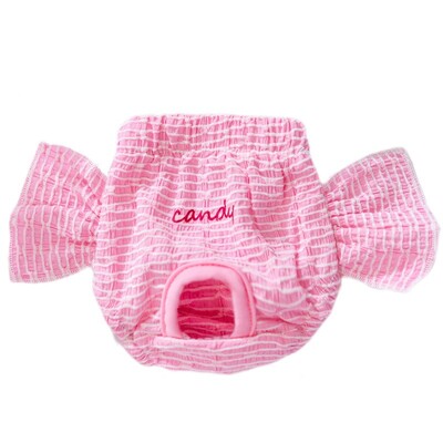 Kölyökkutyás fiziológiai nadrág Aranyos egyszínű pelenka nőstény kutya menstruációs nadrág Teddy Bichon kellemetlen kisállat kellékek