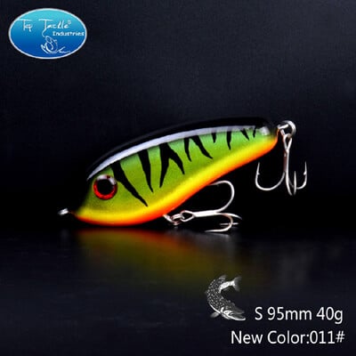 115 mm 60 g 95 mm 40 g Pomaly potápajúca sa ceruzka, tvrdá nástraha Jerk Bait, šťuka, ostriež, veľká rybárska nástraha Jerkbait s háčikmi Mustad